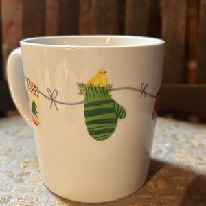 Red Shed Peep Chicken Christmas Mittens Mug